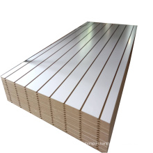 grooved mdf timber/ melamine slotted mdf